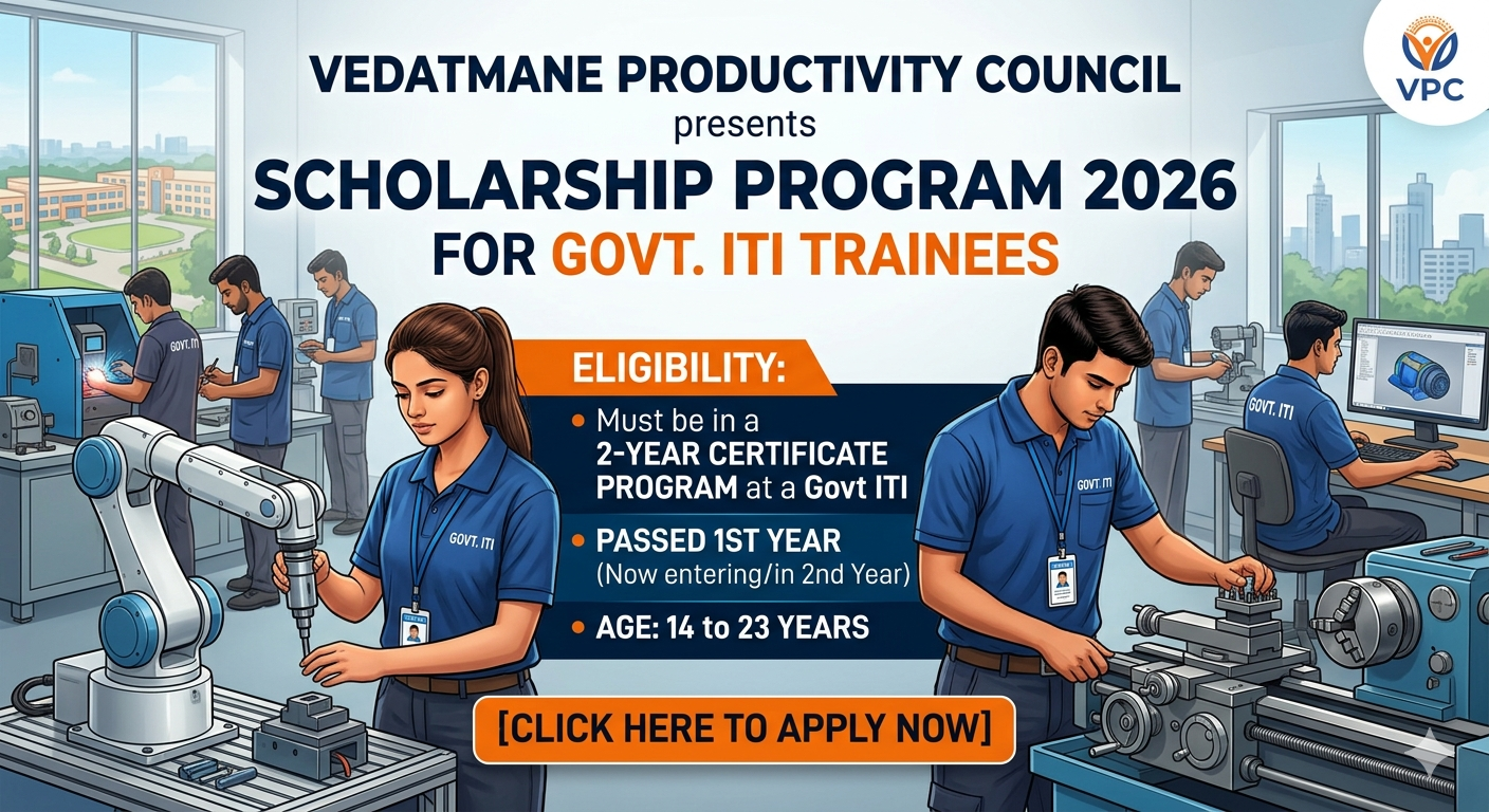 Vedatmane Productivity Council: Scholarship Program 2026